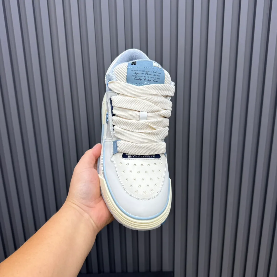 Men's shoes 💰660💰 AMIRI AMIRI trendy brand hot sale 🔥 Available all year round, couples 💑 Official website synchronization Imported fabrics 1⃣️ vs 1⃣️ replica, original factory special original sole, 35-45 (45. non-refundable)